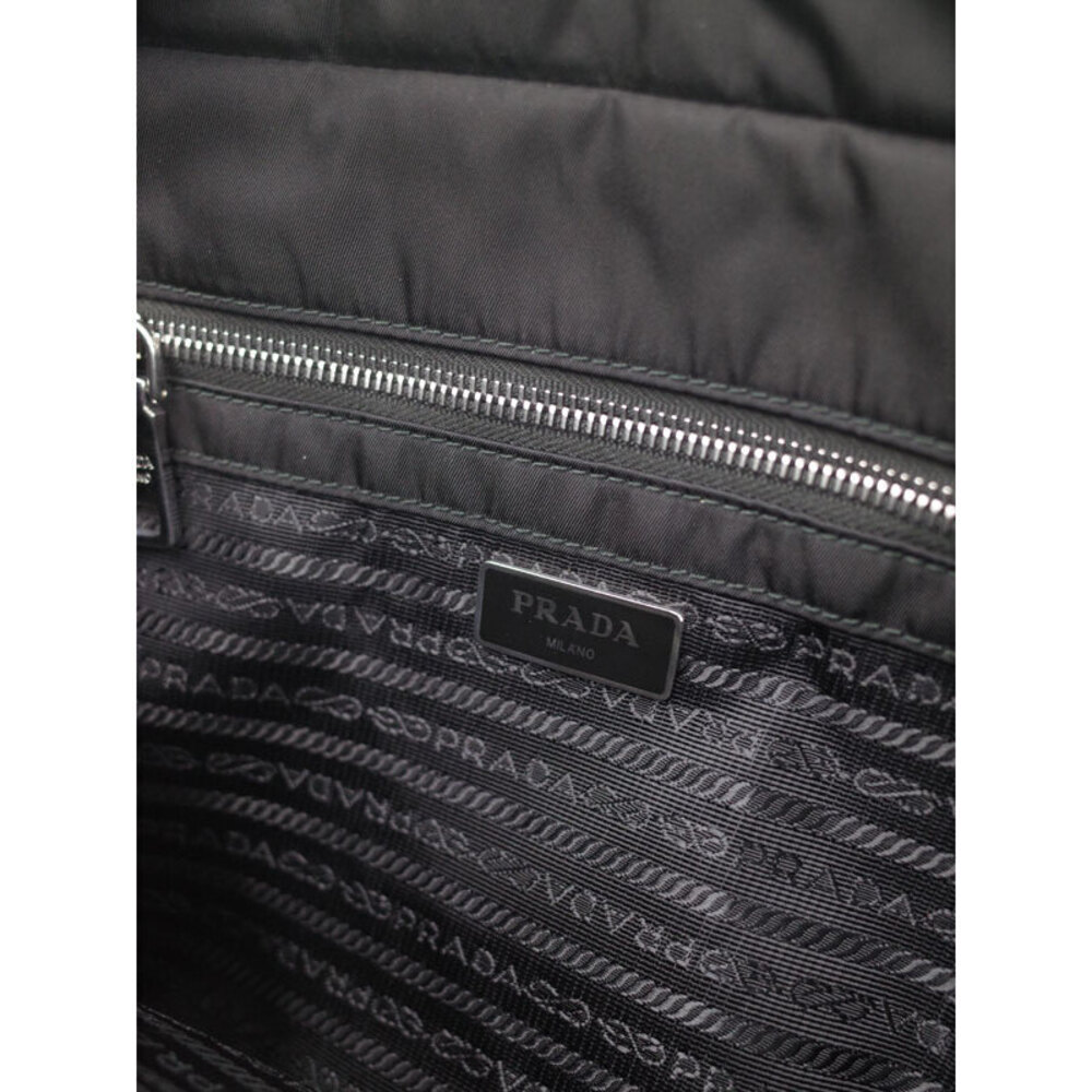 PRADA Quilted Chain Shoulder Bag Black - Picture 9 of 9